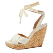 Pre-owned Canvas sandals Chloé Pre-owned , White , Dames