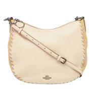 Pre-owned Leather shoulder-bags Coach Pre-owned , Beige , Dames