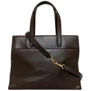 Pre-owned Leather handbags Loewe Pre-owned , Brown , Dames