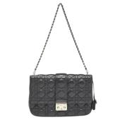 Pre-owned Leather dior-bags Dior Vintage , Black , Dames