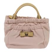 Pre-owned Fabric handbags Salvatore Ferragamo Pre-owned , Pink , Dames