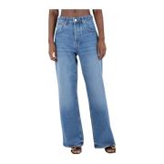 Wijde Pijp Denim Jeans Jacquemus , Blue , Dames