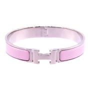 Pre-owned Metal bracelets Hermès Vintage , Pink , Dames