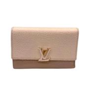 Pre-owned Leather wallets Louis Vuitton Vintage , Pink , Dames