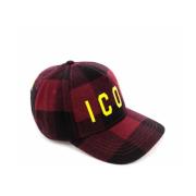 Icon Wolblend Hoed - Exclusief Dsquared2 , Red , Heren