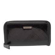 Pre-owned Leather wallets Burberry Vintage , Black , Dames