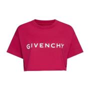 Stijlvolle T-shirts en Polos Givenchy , Pink , Dames