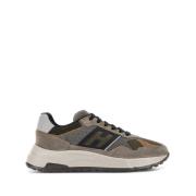 Suede Sneakers met Logo Patch Hogan , Multicolor , Heren