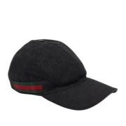 Pre-owned Canvas hats Gucci Vintage , Black , Heren