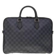 Pre-owned Canvas louis-vuitton-bags Louis Vuitton Vintage , Gray , Dam...