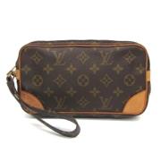 Pre-owned Canvas clutches Louis Vuitton Vintage , Brown , Dames