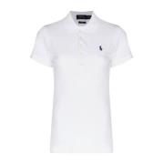 Witte Polo T-shirt Damesmode Ralph Lauren , White , Dames