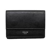 Pre-owned Leather wallets Celine Vintage , Black , Dames