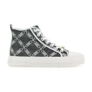 Geborduurde canvas sneakers Michael Kors , Gray , Dames