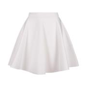 Witte Gerende Rok Geribbelde Tailleband Alexander McQueen , White , Da...