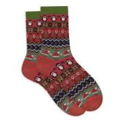 Roze Wol Kerstsokken Gallo , Multicolor , Dames