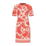 Jurk met Barocco Sea-patroon Versace , Multicolor , Dames