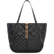 Gewatteerde leren tas Versace , Black , Dames