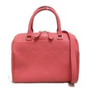 Pre-owned Leather handbags Louis Vuitton Vintage , Pink , Dames