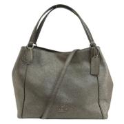 Pre-owned Leather handbags Coach Pre-owned , Gray , Dames