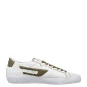 Witte Leren Sneakers met Veters Diesel , Multicolor , Heren