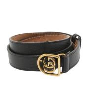 Pre-owned Leather belts Gucci Vintage , Black , Dames