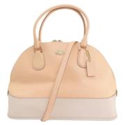 Pre-owned Leather handbags Coach Pre-owned , Pink , Dames