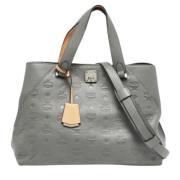Pre-owned Leather totes MCM Pre-owned , Gray , Dames
