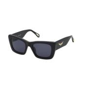 Zwarte Zonnebril Rooklenzen Shiny Zadig & Voltaire , Black , Unisex