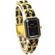 Pre-owned Leather watches Chanel Vintage , Yellow , Dames