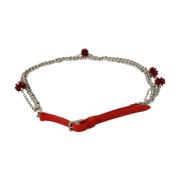 Bloemenroos Taille Riem in Rood Dolce & Gabbana , Red , Dames