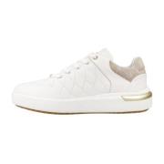 Stijlvolle Sneakers voor Vrouwen Geox , White , Dames