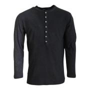 Zwart Katoen Linnen Pullover Sweater Dsquared2 , Black , Heren
