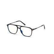 Zwarte Glanzende Frame Zonnebril Tom Ford , Black , Unisex