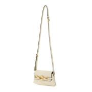 Hagedisprint Diamant Schoudertas Jimmy Choo , Beige , Dames