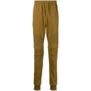 Geribbelde Groene Flock Sweatpant Balmain , Green , Heren