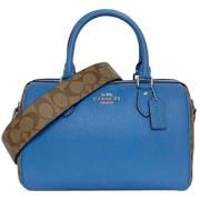 Pre-owned Leather handbags Coach Pre-owned , Blue , Dames