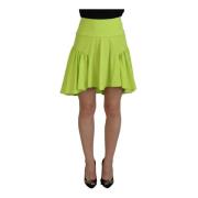 Groene A-lijn Geplooide Mini Rok Dsquared2 , Green , Dames