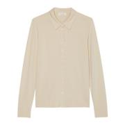 Gewone jerseyblouse Marc O'Polo , Beige , Dames