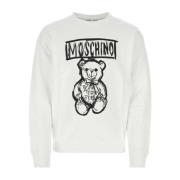Witte katoenen sweatshirt Moschino , White , Heren