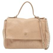 Pre-owned Leather handbags Carolina Herrera Pre-owned , Beige , Dames