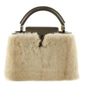 Pre-owned Fur louis-vuitton-bags Louis Vuitton Vintage , White , Dames