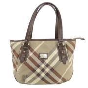 Pre-owned Canvas handbags Burberry Vintage , Brown , Dames