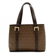 Pre-owned Canvas fendi-bags Fendi Vintage , Brown , Dames