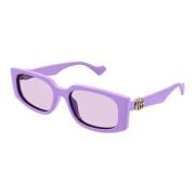 Minimalistische Rechthoekige Zonnebril Gg1534S 004 Gucci , Purple , Da...