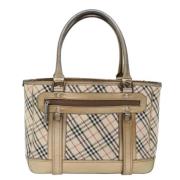 Pre-owned Canvas handbags Burberry Vintage , Beige , Dames