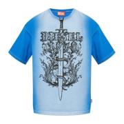 T-shirt `T-Boxt-Q1` Diesel , Blue , Heren