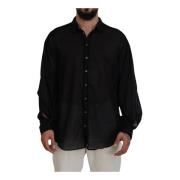 Klassieke Kraag Formeel Overhemd Dsquared2 , Black , Heren