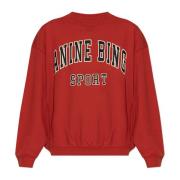 Sweatshirt met logo Anine Bing , Red , Dames
