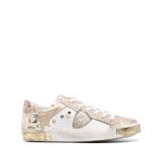 Lage Glitter Gouden Sneaker Philippe Model , Multicolor , Dames